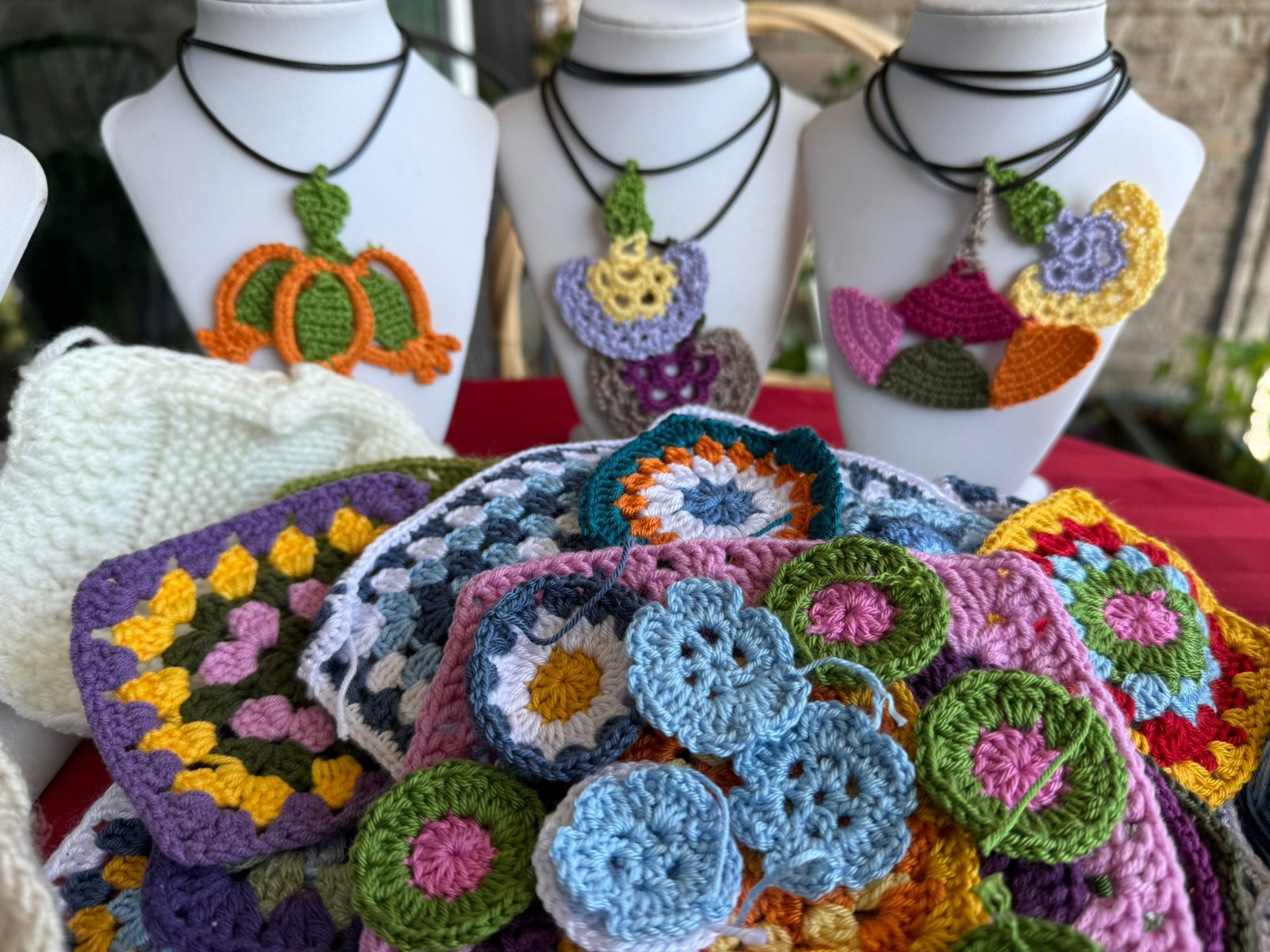 Rose field and artisan smelling damask roses